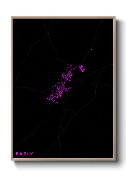 Une affiche de carte sur Barly