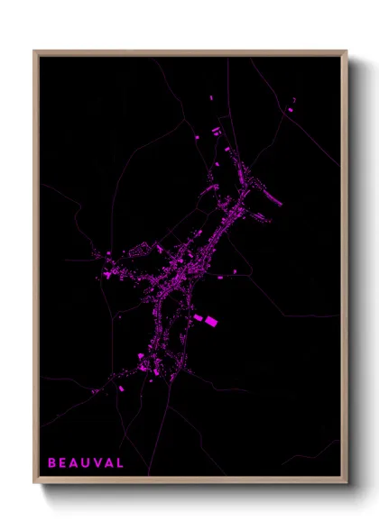 Une affiche de carte sur Beauval