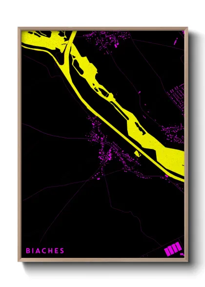 Une affiche de carte sur Biaches