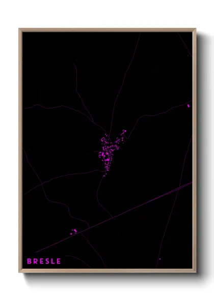 Une affiche de carte sur Bresle