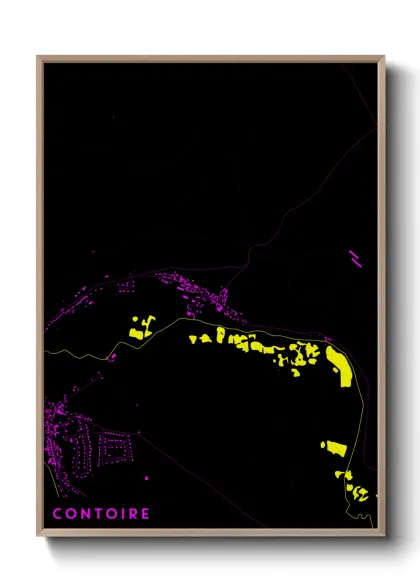 Une affiche de carte sur Contoire