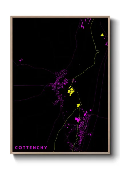 Une affiche de carte sur Cottenchy