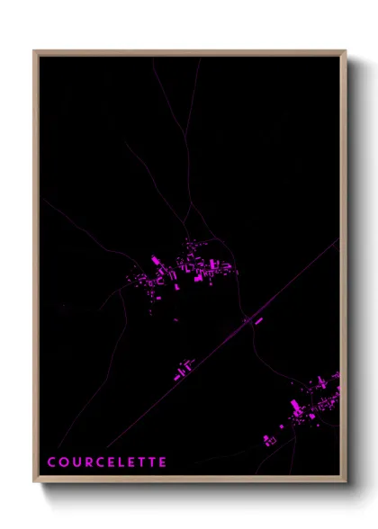 Une affiche de carte sur Courcelette