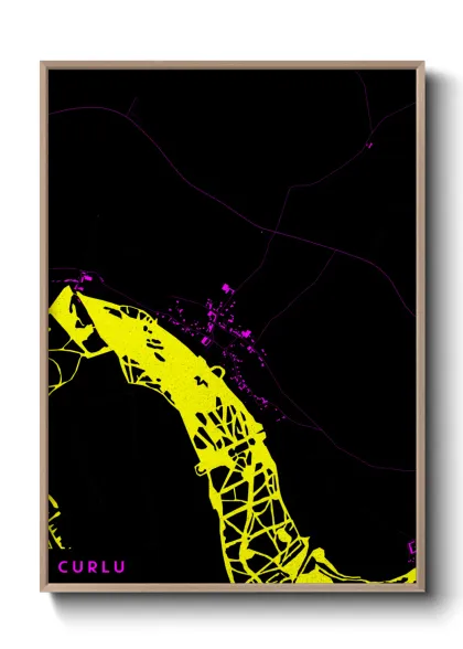 Une affiche de carte sur Curlu