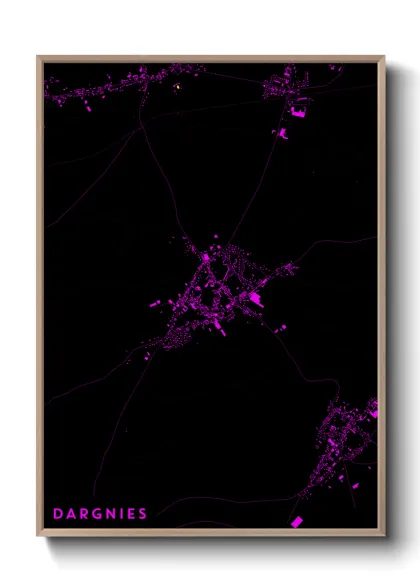 Une affiche de carte sur Dargnies