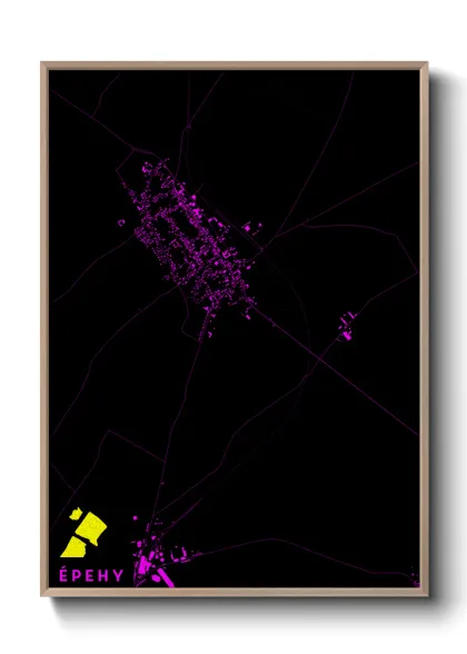 Une affiche de carte sur Épehy