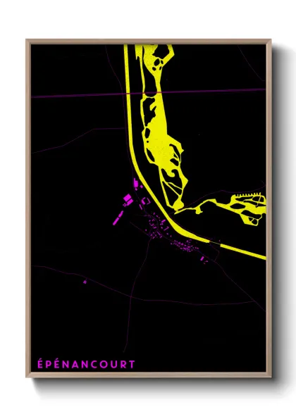 Une affiche de carte sur Épénancourt