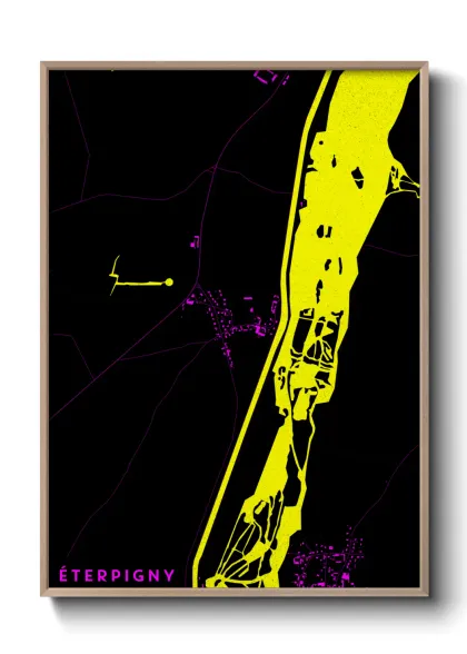 Une affiche de carte sur Éterpigny