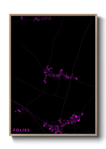 Une affiche de carte sur Folies