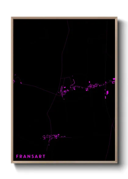 Une affiche de carte sur Fransart