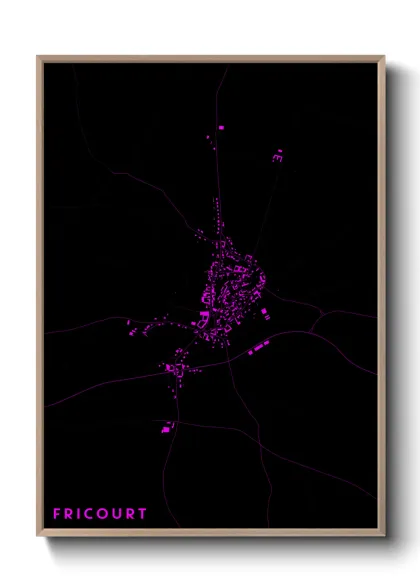 Une affiche de carte sur Fricourt