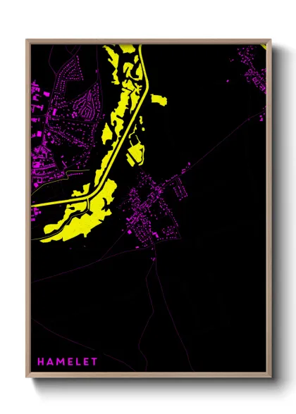 Une affiche de carte sur Hamelet