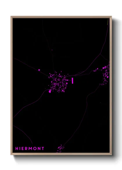 Une affiche de carte sur Hiermont