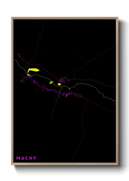 Une affiche de carte sur Machy