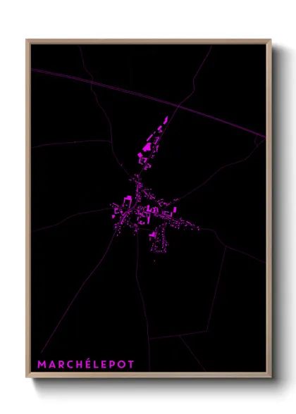 Une affiche de carte sur Marchélepot