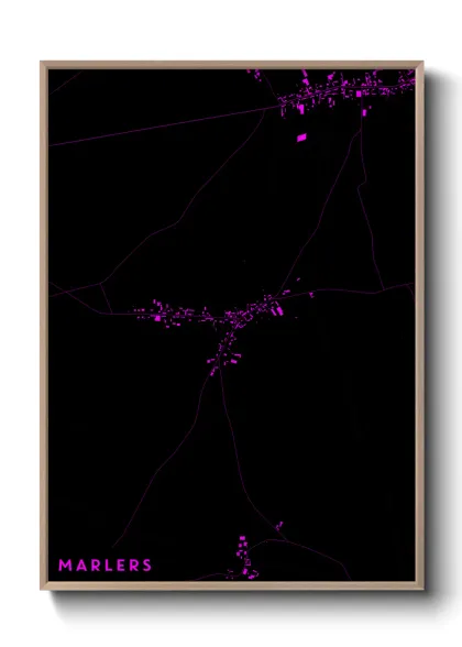 Une affiche de carte sur Marlers