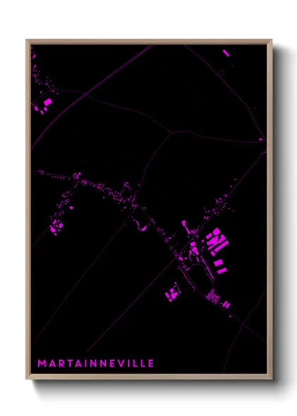 Une affiche de carte sur Martainneville