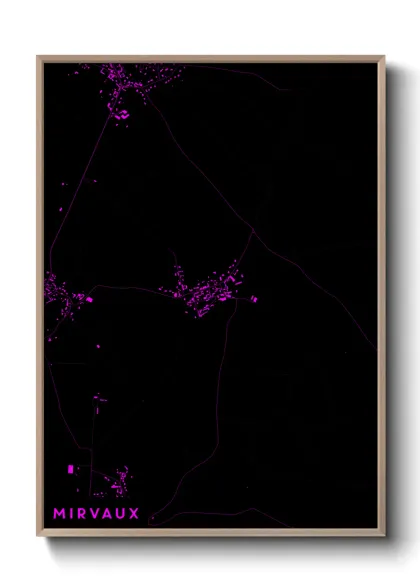 Une affiche de carte sur Mirvaux