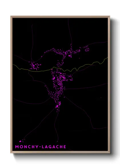 Une affiche de carte sur Monchy-Lagache