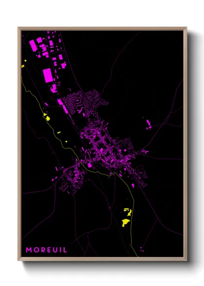 Une affiche de carte sur Moreuil