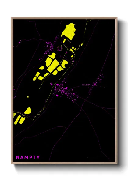 Une affiche de carte sur Nampty
