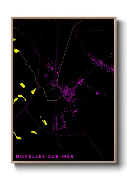 Une affiche de carte sur Noyelles-sur-Mer