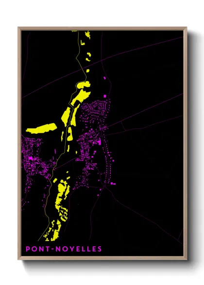 Une affiche de carte sur Pont-Noyelles