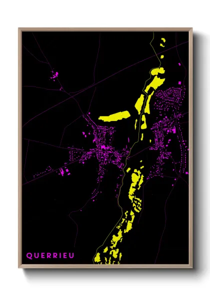 Une affiche de carte sur Querrieu