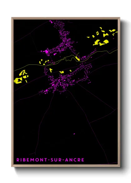 Une affiche de carte sur Ribemont-sur-Ancre