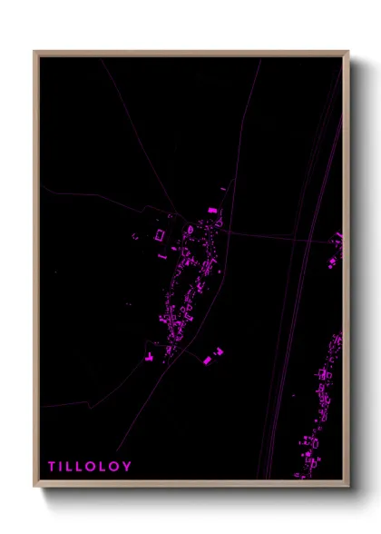 Une affiche de carte sur Tilloloy