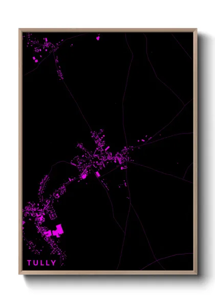 Une affiche de carte sur Tully