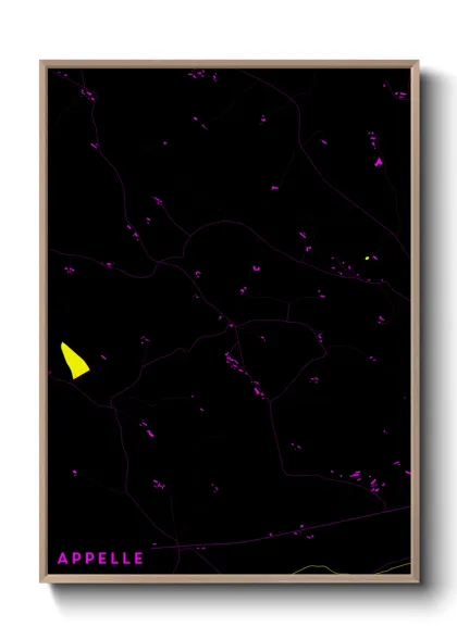 Une affiche de carte sur Appelle