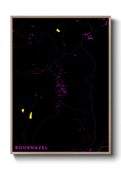 Une affiche de carte sur Bournazel