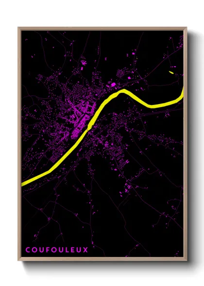 Une affiche de carte sur Coufouleux