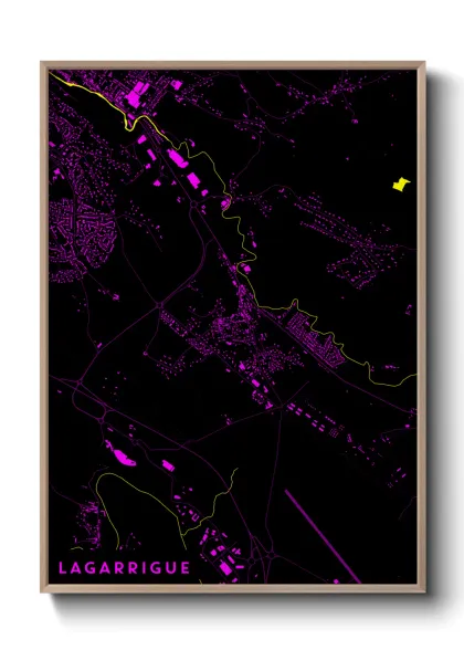 Une affiche de carte sur Lagarrigue