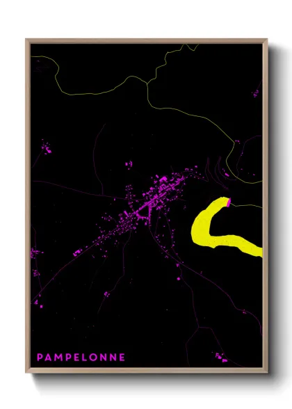 Une affiche de carte sur Pampelonne