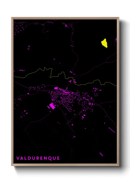 Une affiche de carte sur Valdurenque