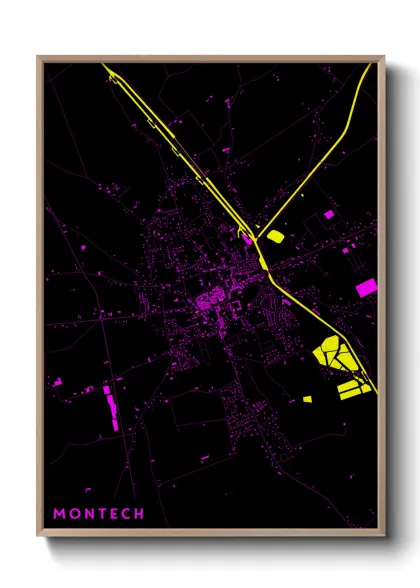 Une affiche de carte sur Montech