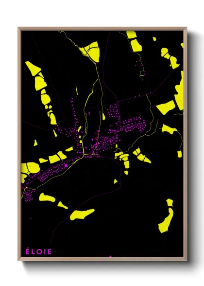 Une affiche de carte sur Éloie