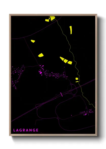 Une affiche de carte sur Lagrange
