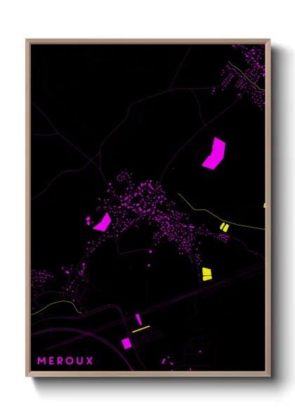 Une affiche de carte sur Meroux
