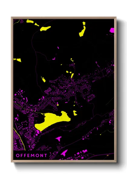 Une affiche de carte sur Offemont