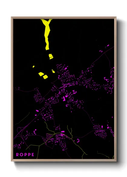 Une affiche de carte sur Roppe