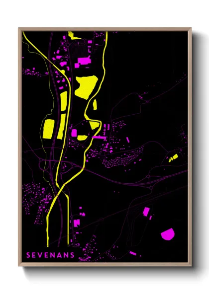 Une affiche de carte sur Sevenans