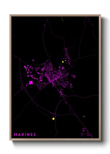 Une affiche de carte sur Marines