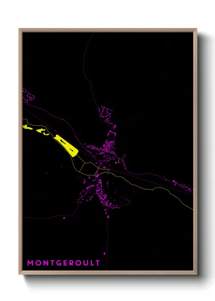 Une affiche de carte sur Montgeroult