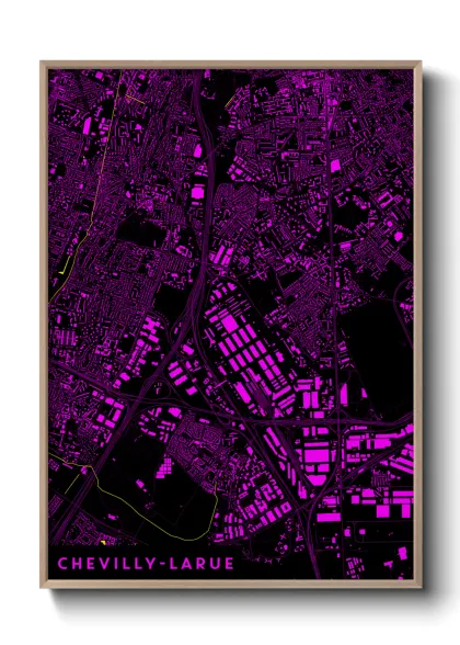 Une affiche de carte sur Chevilly-Larue