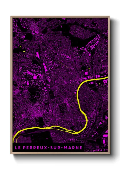 Une affiche de carte sur Le Perreux-sur-Marne