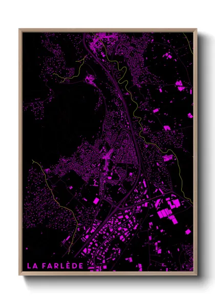 Une affiche de carte sur La Farlède