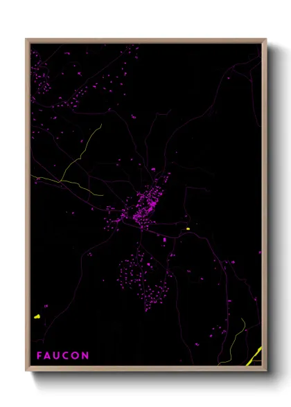 Une affiche de carte sur Faucon